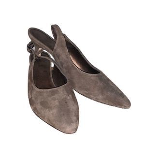 Gorgeous Vaneli Slingback Brown Suede Pumps - image 1